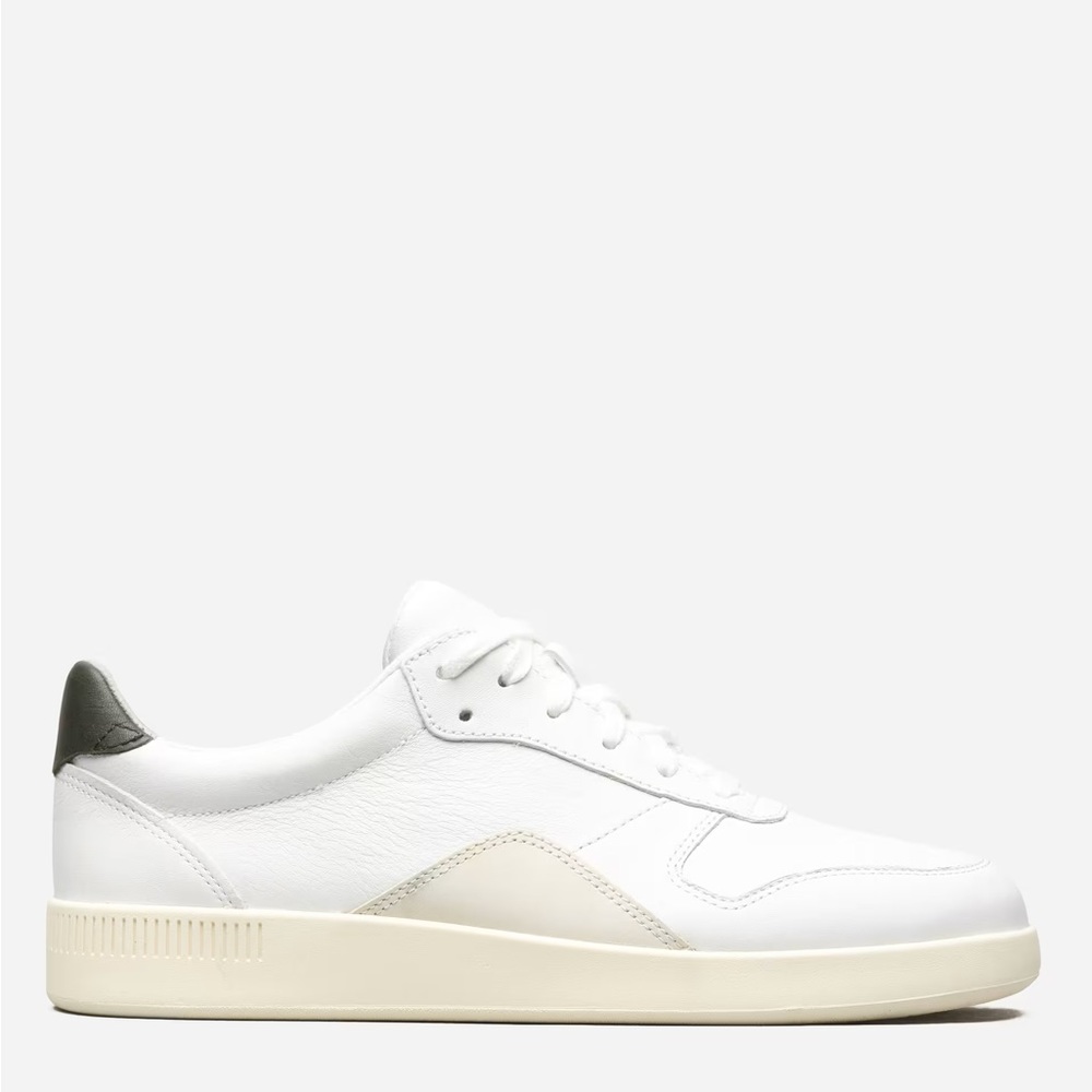 Everlane Court Sneaker White/Forest Size 10